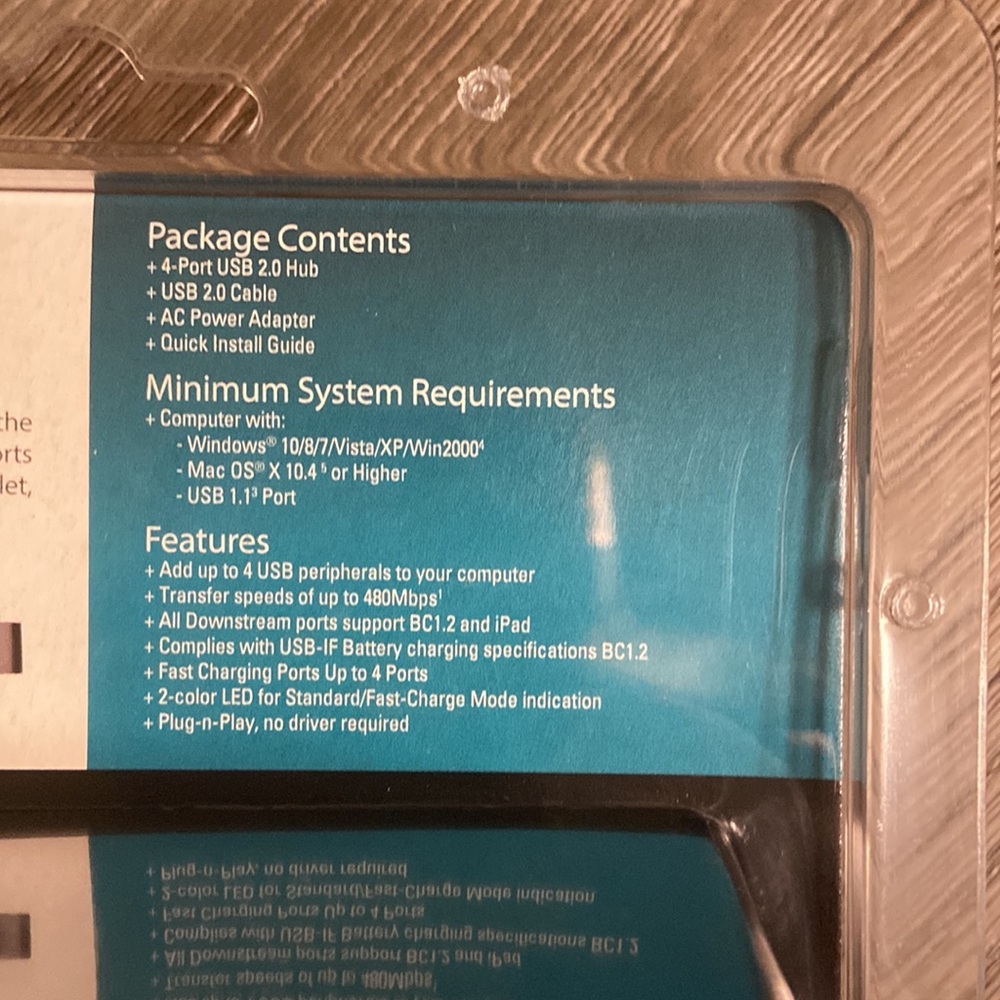 NWOT D-Link USB 2.0 Hub Black - Picture 7 of 9